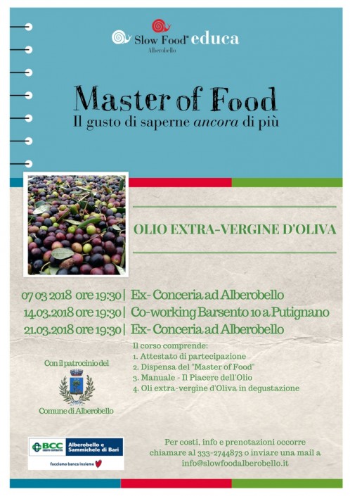 Master Olio Extravergine d’Oliva Master Olio Extravergine d'Oliva