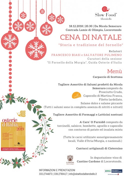 Cena di Natale - Fornello della Murgia